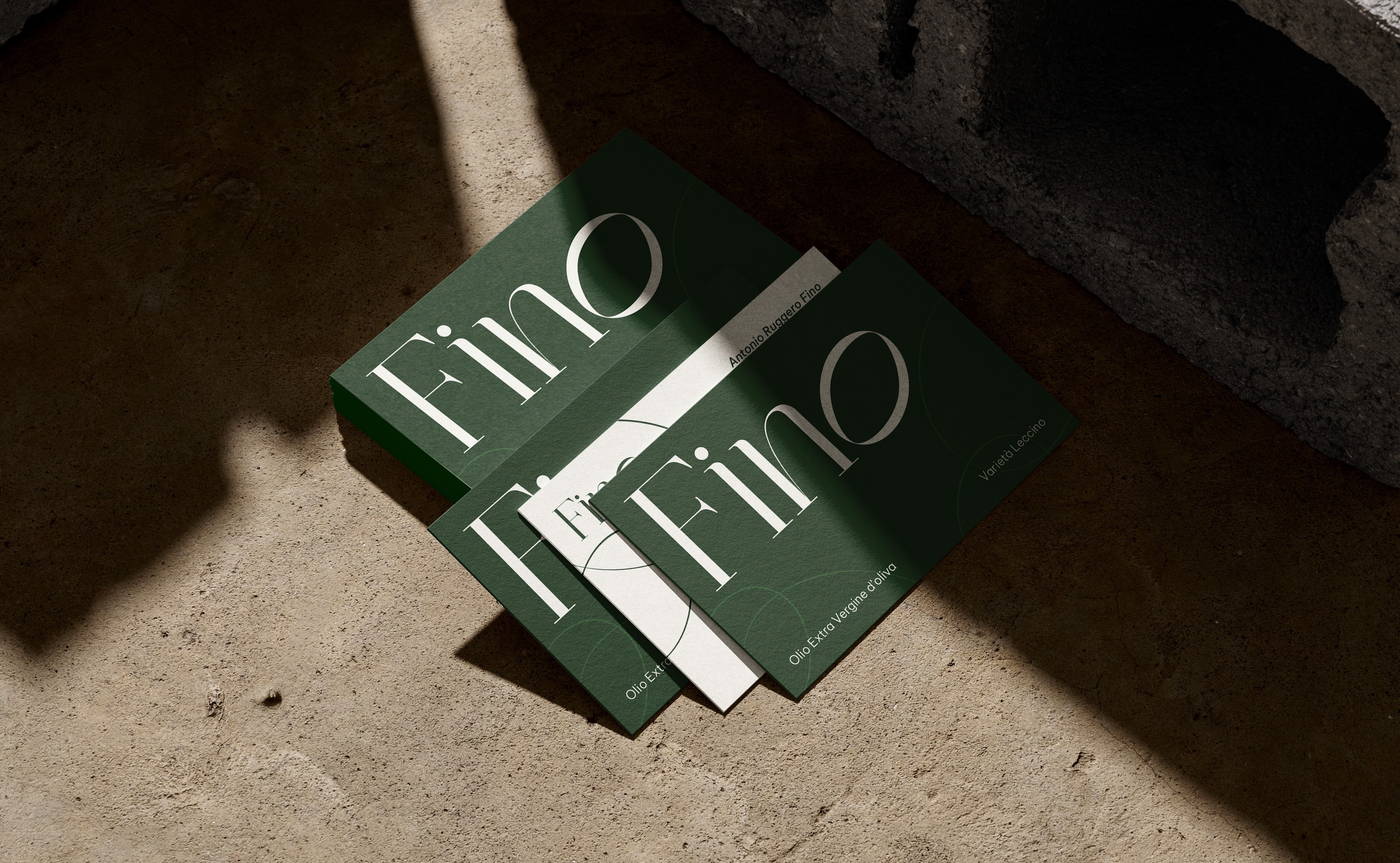 Fino — business cards front and back
