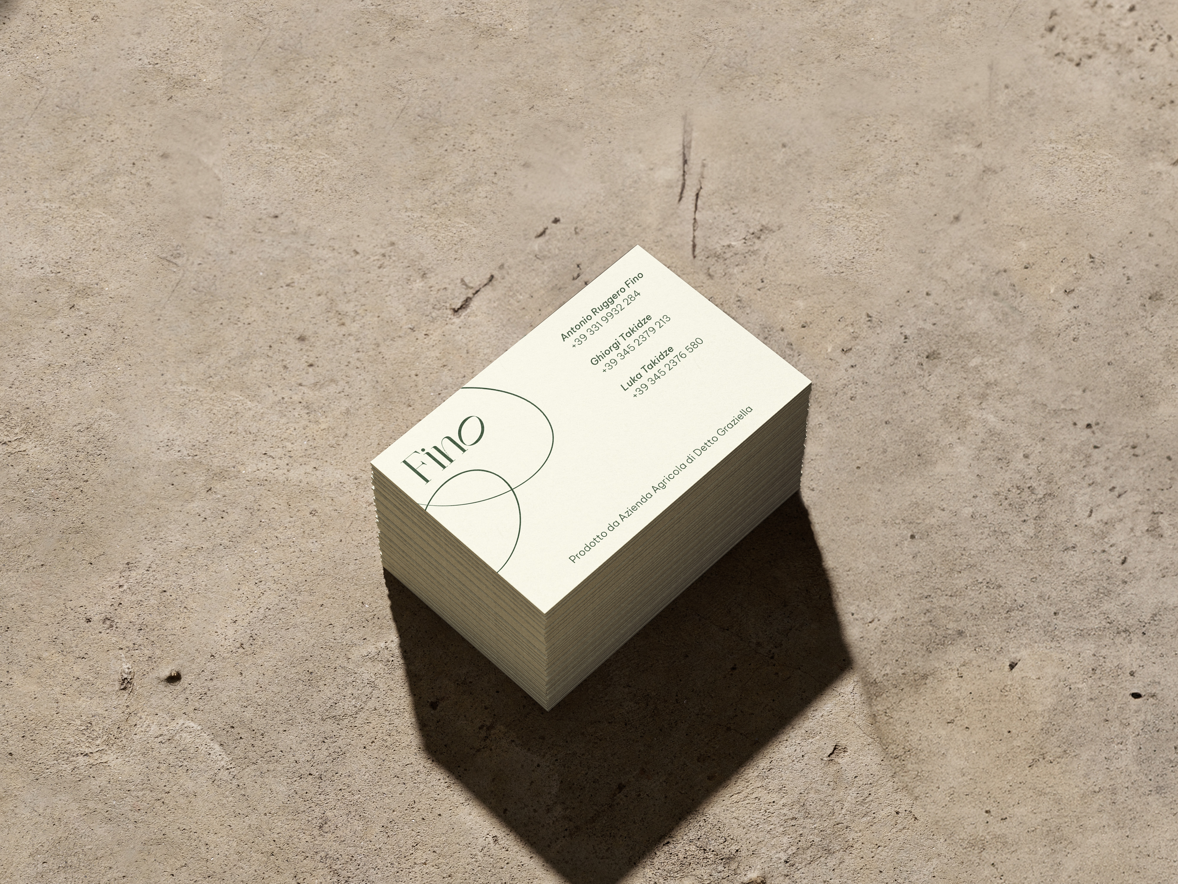 Fino — business card back